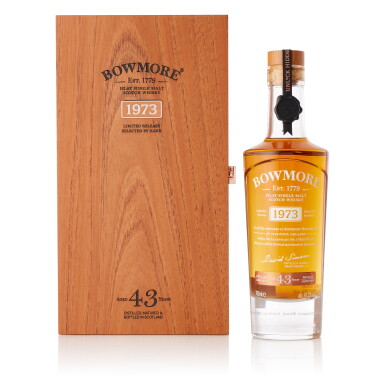 View full screen - View 1 of Lot 8093. Bowmore 43 Year Old 43.2 abv 1973 (1 BT70).