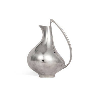 View full screen - View 1 of Lot 99. A Danish Silver "Pregnant Duck" Pitcher, No. 992, Designed by Henning Koppel, Georg Jensen Silversmithy, Copenhagen, 2001.