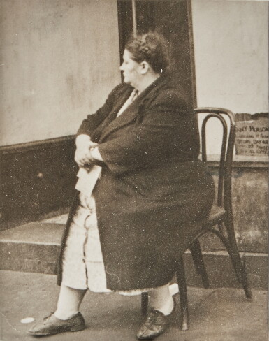 View full screen - View 1 of Lot 736. New York (woman seated on chair), c. 1940.
