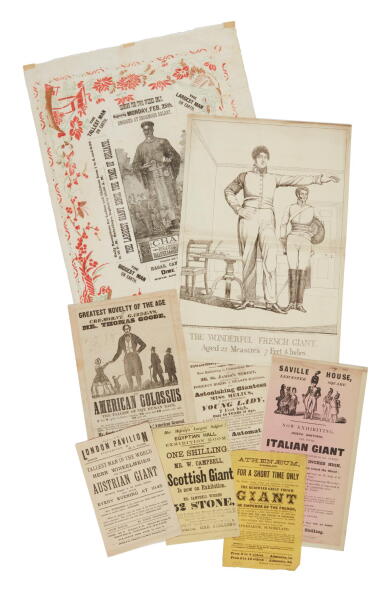 View full screen - View 1 of Lot 258. (Giants) | "Tallest Man in the World," "The Largest Giant Since the Time of Goliath".