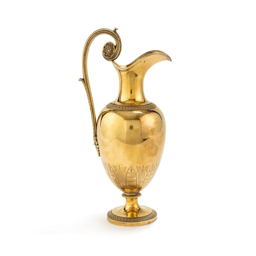 View full screen - View 1 of Lot 425. A silver-gilt ewer, Jean-Charles Cahier, Paris, 1819-1838 | Aiguière en vermeil par Jean-Charles Cahier, Paris, 1819-1838.