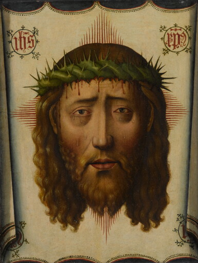 View full screen - View 1 of Lot 4. MANNER OF PEDRO DE CÓRDOBA | THE VEIL OF VERONICA: THE HEAD OF CHRIST.