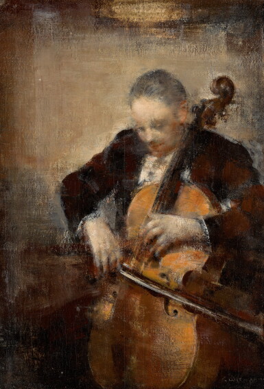 View full screen - View 1 of Lot 84. GRIGORI EFIMOVICH GLUCKMANN | THE CELLIST.