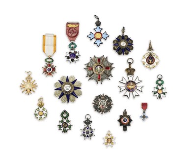 View full screen - View 1 of Lot 364. A group of orders and medals .