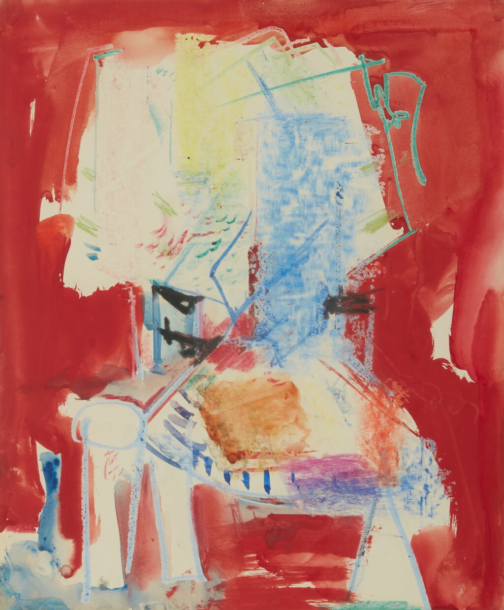 View full screen - View 1 of Lot 98. Untitled (Red).