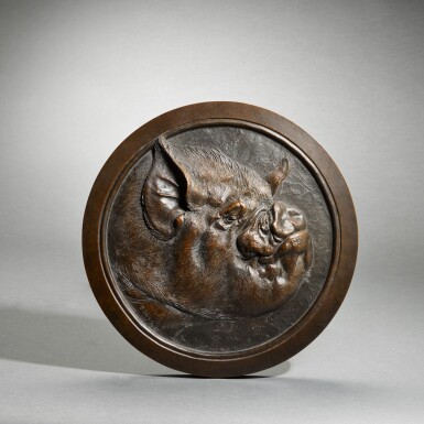 View full screen - View 1 of Lot 137. Middle White Pig "Truffles" Plaque.