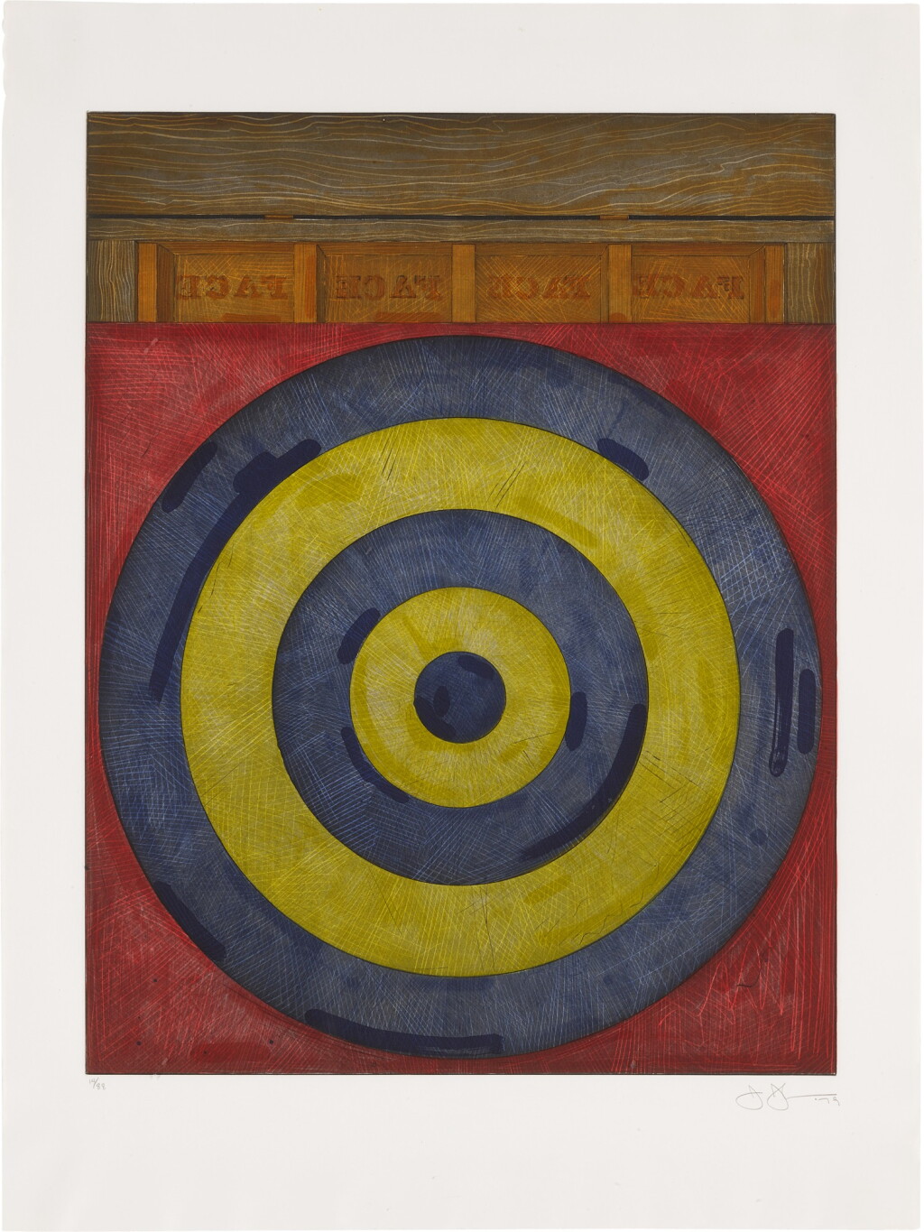 View full screen - View 1 of Lot 90. Target with Four Faces (ULAE 203).