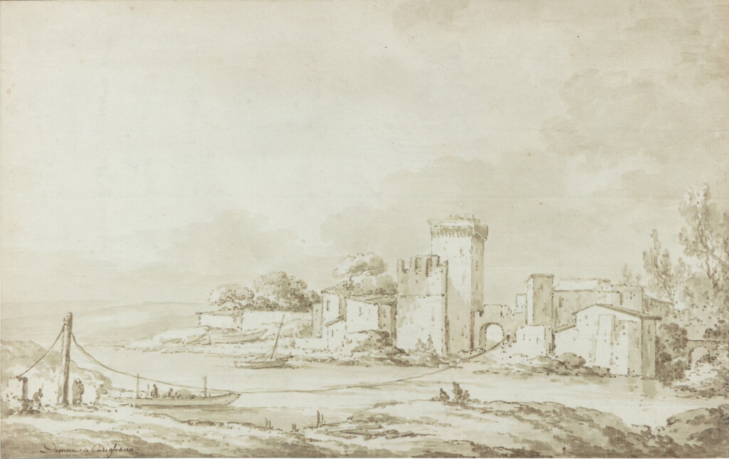 View full screen - View 1 of Lot 1065. Two views Naples and Corigliano | Vues de Naples et de Corigliano.