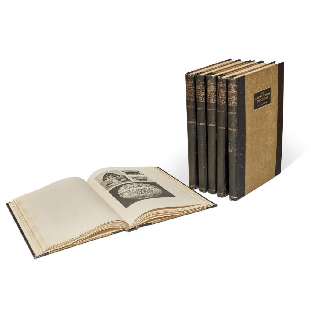 View full screen - View 1 of Lot 1337. R.L. Hobson, The Catalogue of the George Eumorfopoulos Collection of Chinese, Corean, and Persian Pottery and Porcelain, vols I-VI, London, 1925-28.