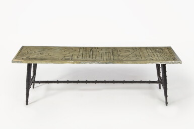 View full screen - View 1 of Lot 113. Piero Fornasetti, "Strumenti da Disegno su Toni Grigi" Table.