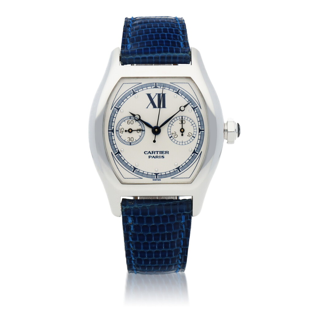 View full screen - View 1 of Lot 324. 'CPCP' TORTUE MONOPOUSSOIR, REF 2396B WHITE GOLD SINGLE-BUTTON CHRONOGRAPH WRISTWATCH CIRCA 2008.