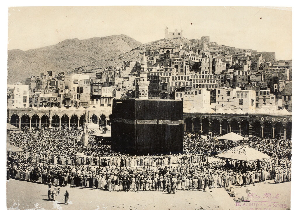 View full screen - View 1 of Lot 178. Mecca--Mirza & Sons. Six photographs of Mecca and the Hajj. early 20th century.