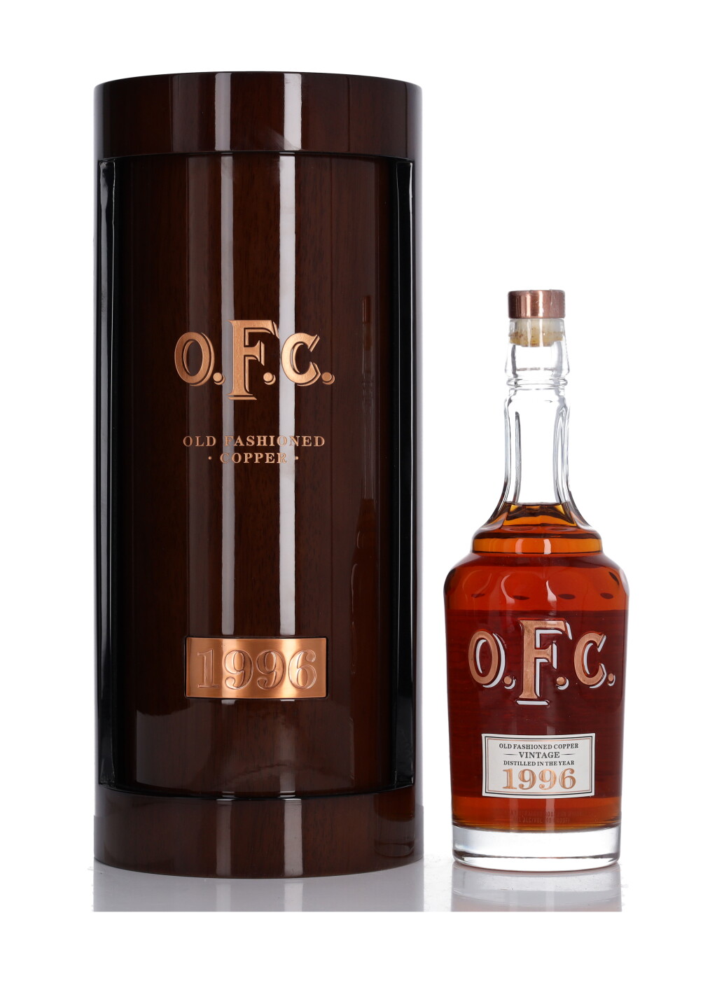 View full screen - View 1 of Lot 140. O.F.C. Old Fashion Copper Bourbon 90 Proof 1996 (1 Bottle 75cl).