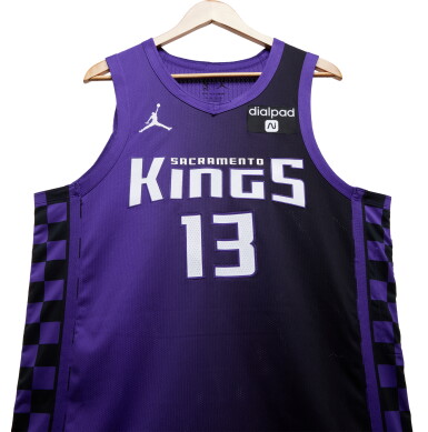 View full screen - View 1 of Lot 174. Keegan Murray Sacramento Kings 2023-2024 Game Worn Statement Edition Jersey.