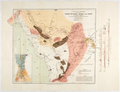 View full screen - View 1 of Lot 37. Arabia | Three maps of Arabia by Ruscelli, Renard and Doughty.