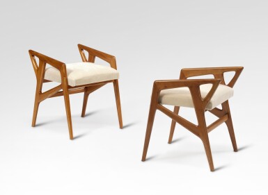 View full screen - View 1 of Lot 54. Pair of stools.