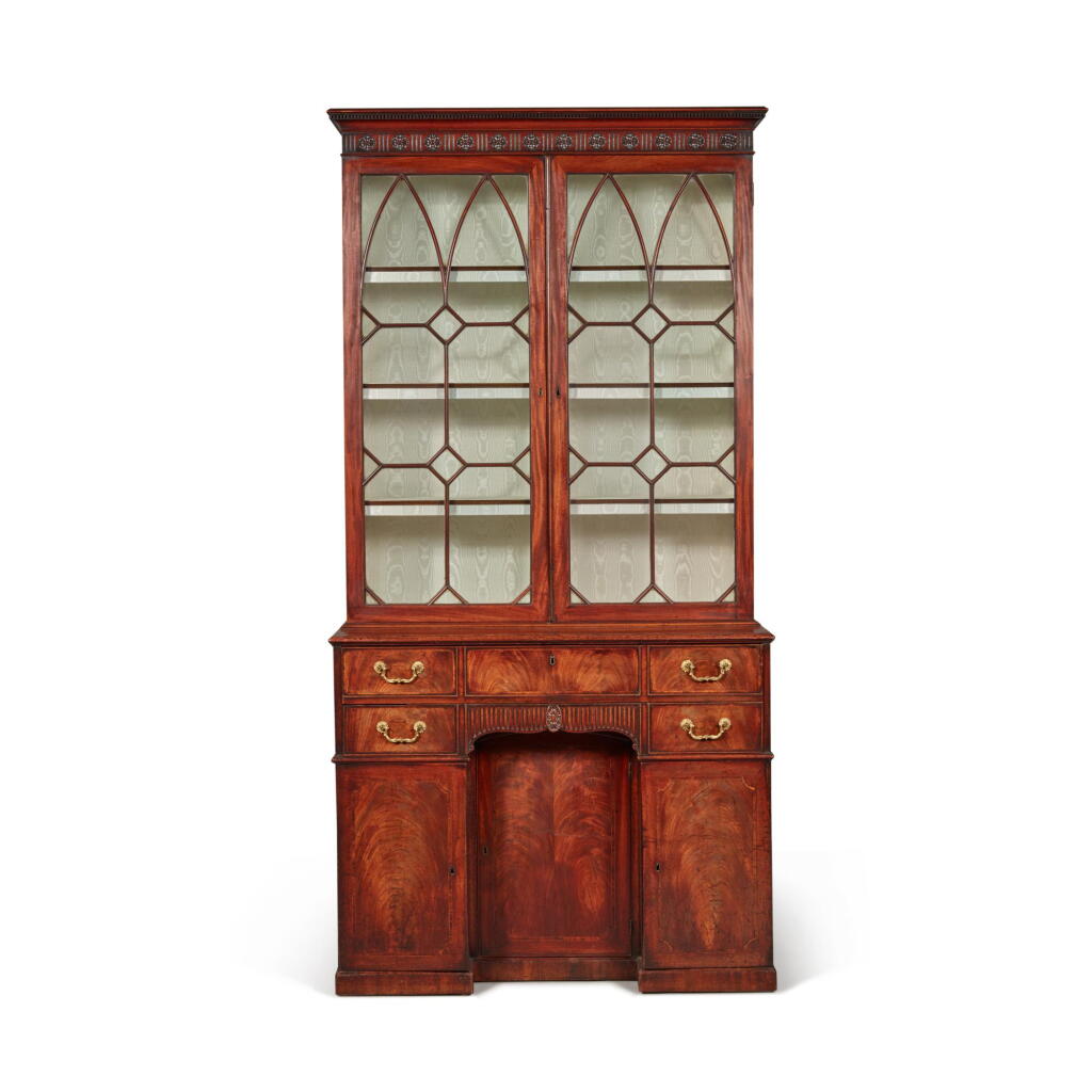 View full screen - View 1 of Lot 45. A George III Mahogany Secretaire Bookcase, Circa 1760.