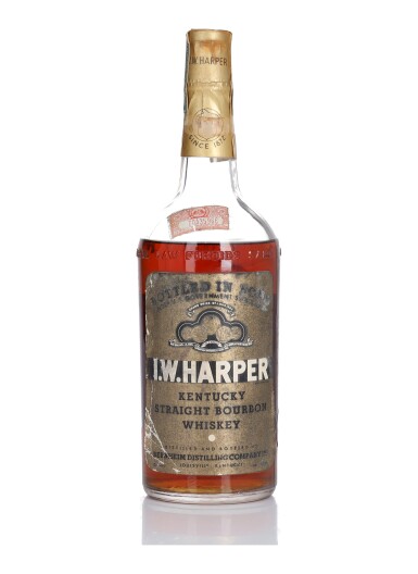 View full screen - View 1 of Lot 260. I.W. Harper Bottled in Bond 100 Proof 1937 (1 Bottle Quart).