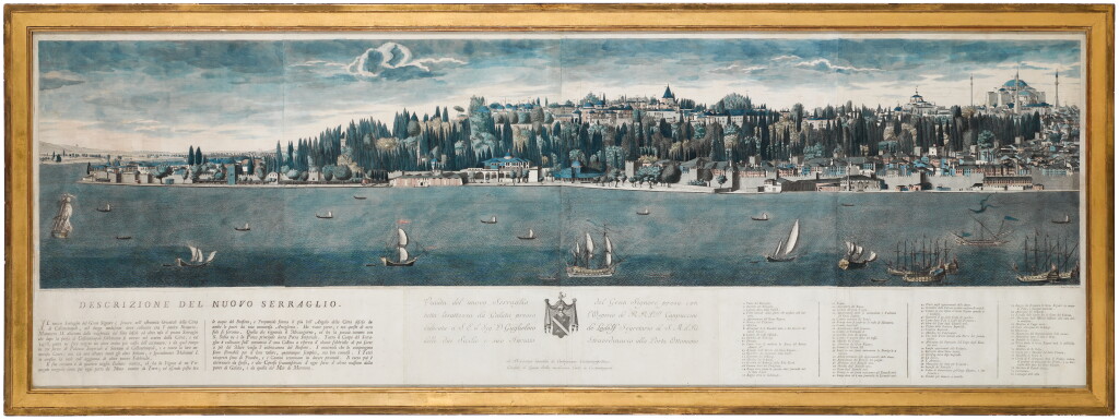 View full screen - View 1 of Lot 200. Cosimo Comidas de Carbognano (1749-1814), a monumental panorama of Constantinople dedicated to Guglielmo Maurizio Ludolf, Minister of King Louis XVI (r. 1774-1792), engraved by Teodoro Viero (1740–1819), circa 1778.