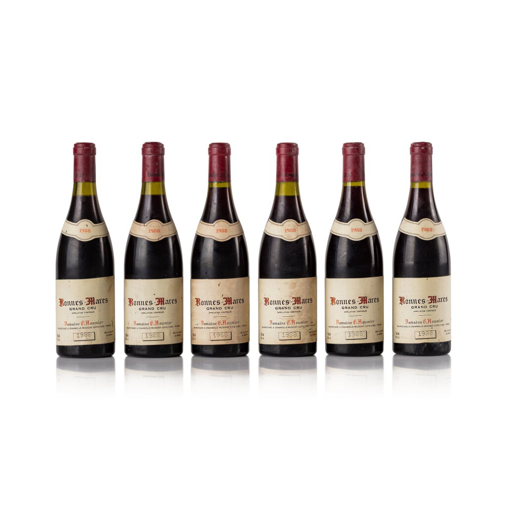 View full screen - View 1 of Lot 7. Bonnes Mares 1988 Domaine Georges Roumier (6 BT).