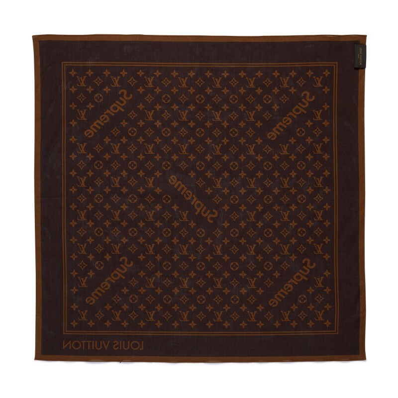 Louis Vuitton X Supreme Monogram Bandana Available For Immediate