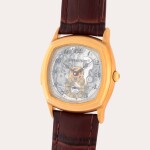 Répétition Minute John Schaeffer, Reference 25761BA | A yellow gold skeletonized minute repeating wristwatch | Circa 1995