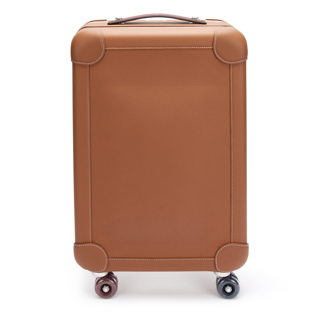 Voir en plein écran - Voir 1 du lot 7910. Gold and Burgundy Regate HSS R.M.S. Rolling Mobility Suitcase Aluminum and Steel, 2022.