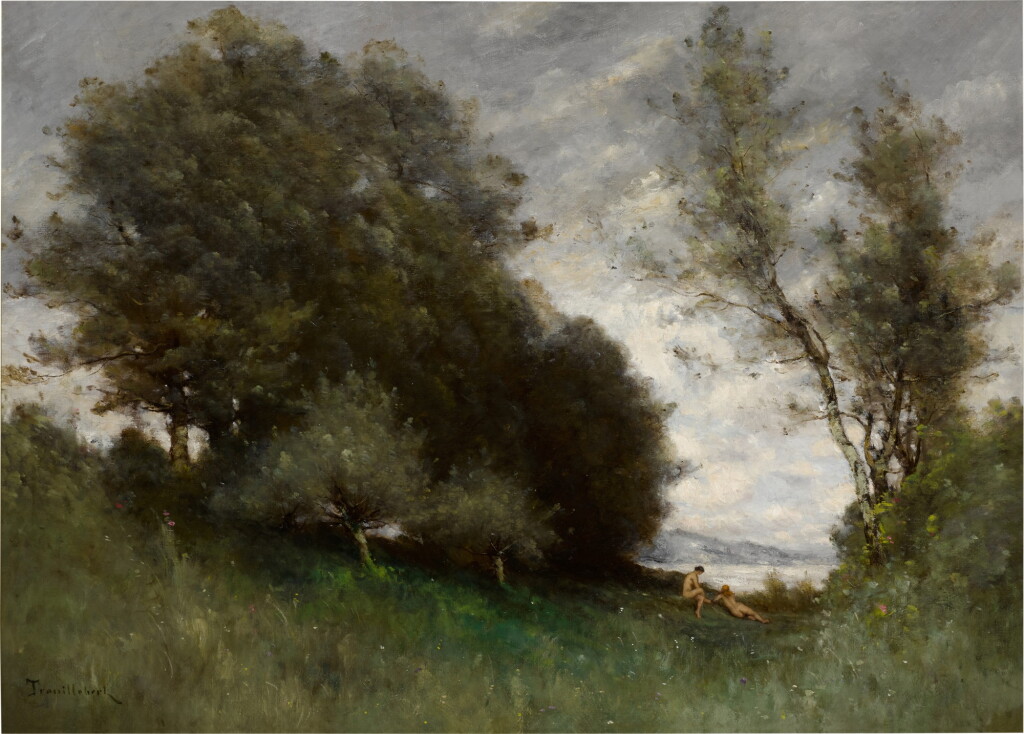 View full screen - View 1 of Lot 410. Baigneuses dans un paysage.