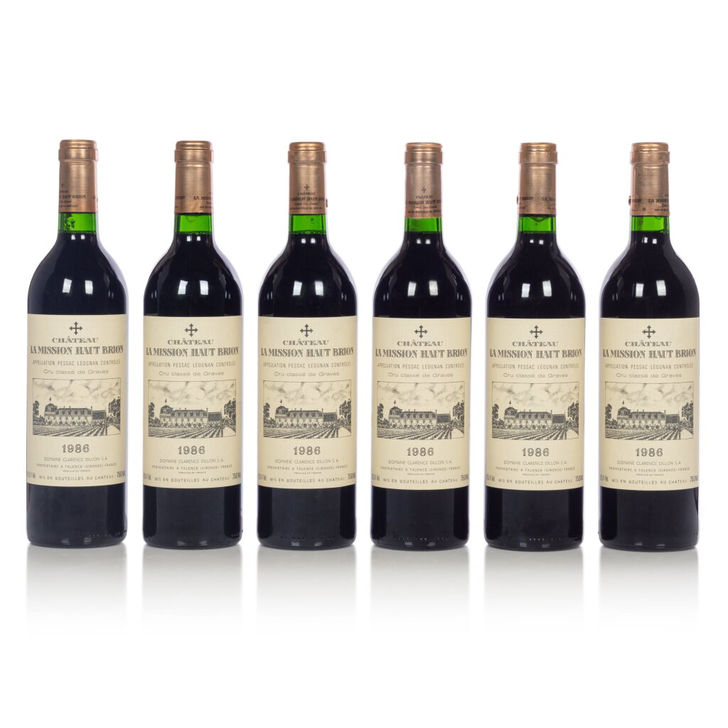 View full screen - View 1 of Lot 89. Château La Mission Haut-Brion 1986 (6 BT).