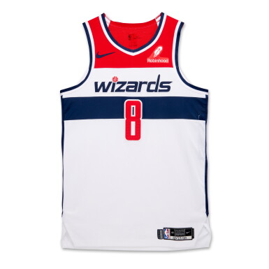 View full screen - View 1 of Lot 195. Deni Avdija Washington Wizards 2023-2024 Kia NBA Tip-Off Game Worn Association Edition Jersey .
