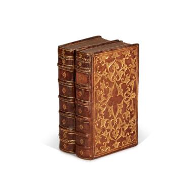 View full screen - View 1 of Lot 73. Cicero, Orationum, Paris, 1543, 2 volumes, contemporary French gilt panel-stamped calf.