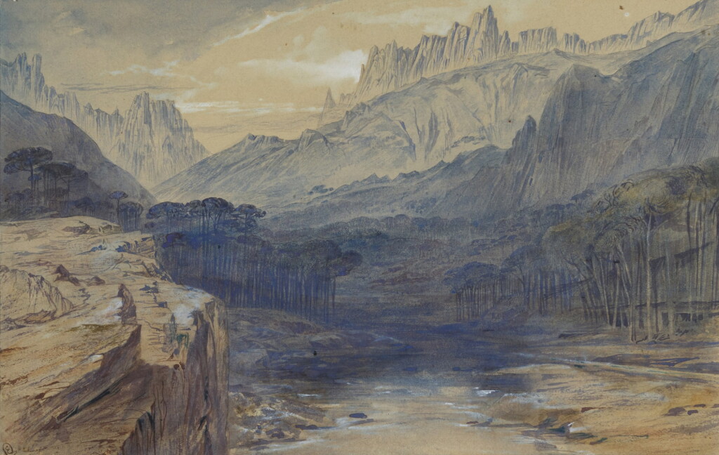 View full screen - View 1 of Lot 77. EDWARD LEAR | The Pass of Bavella, Corsica .