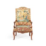 A walnut armchair, French Regence, circa 1720