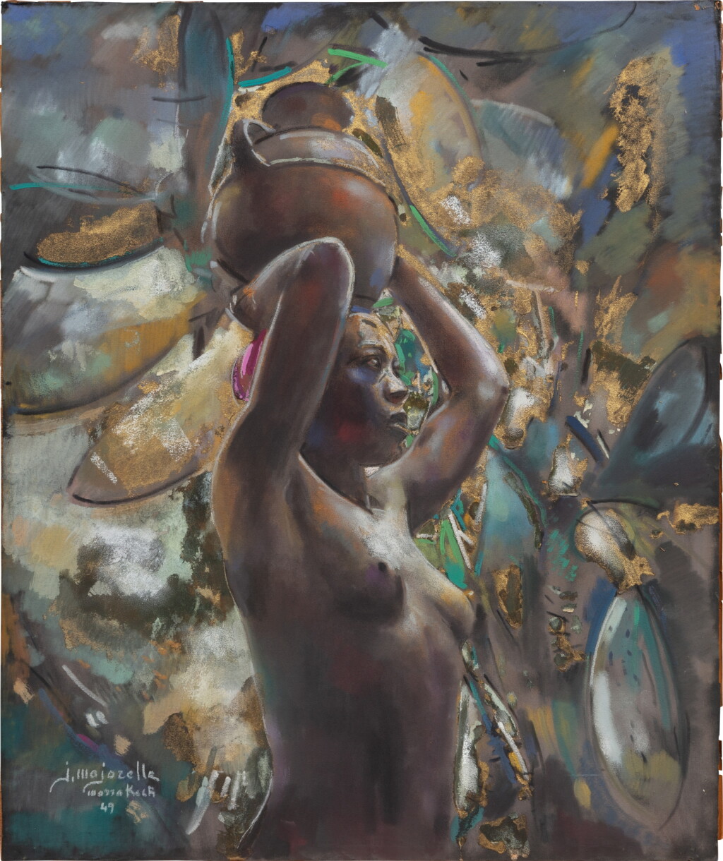 View full screen - View 1 of Lot 302. The Africa water bearer | Porteuse d'eau africaine.