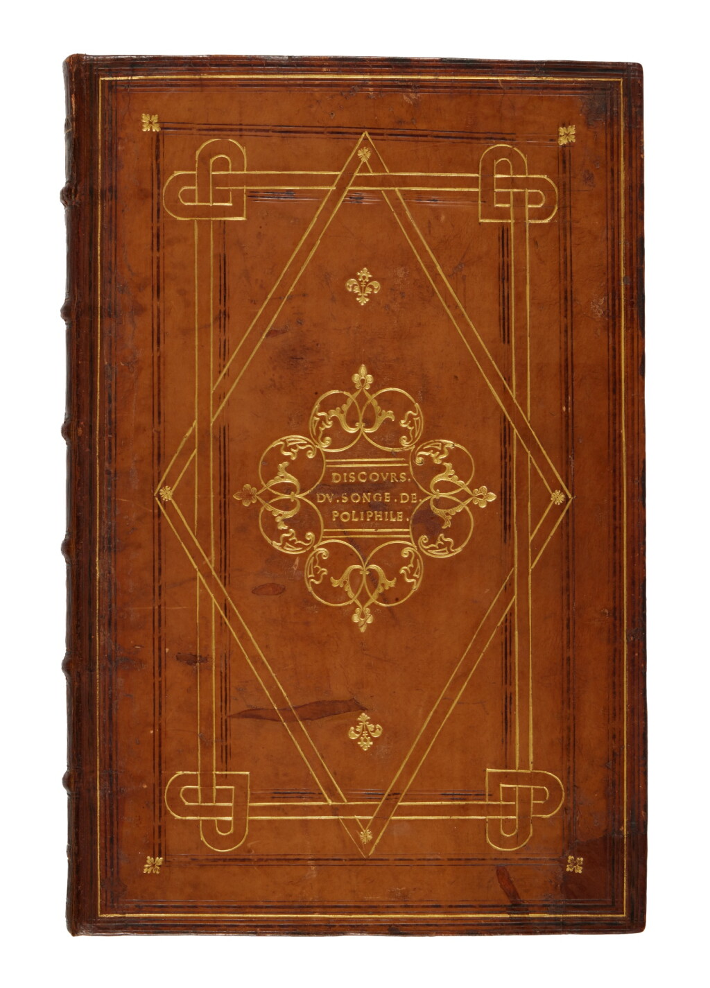 View full screen - View 1 of Lot 90. Francesco Colonna, Hypnerotomachie, Paris, 1546, Parisian calf by Wotton Binder C for Marcus Fugger.