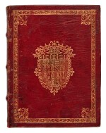 Botero, Della ragion di stato libri dieci, Venice, 1589, Spanish red morocco armorial binding for Núñez de Guzmán