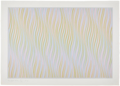 View full screen - View 1 of Lot 665. BRIDGET RILEY | UNTITLED (ROSE) (SCHUBERT 27).