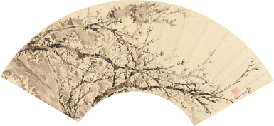 View full screen - View 1 of Lot 5043. 萬上遴 墨梅|Wan Shanglin, Ink Plum Blossom.