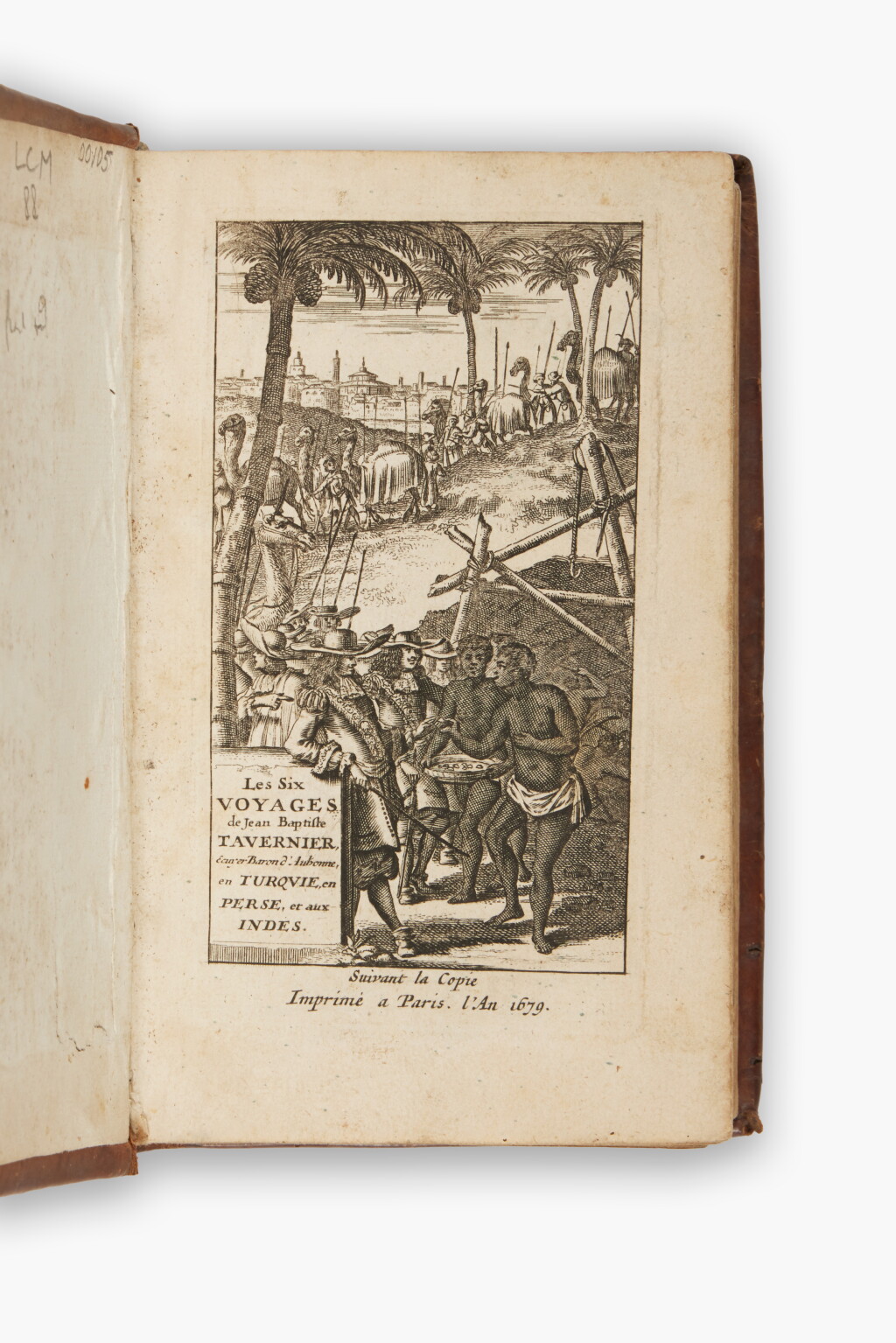 View full screen - View 1 of Lot 207. Tavernier, Jean Baptiste | An early, small format, French language edition of Les Six Voyages.