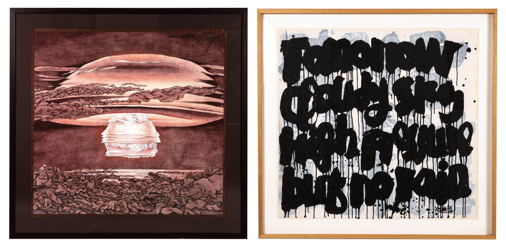 View full screen - View 1 of Lot 99. Tomorrow Cloudy Sky (diptych).