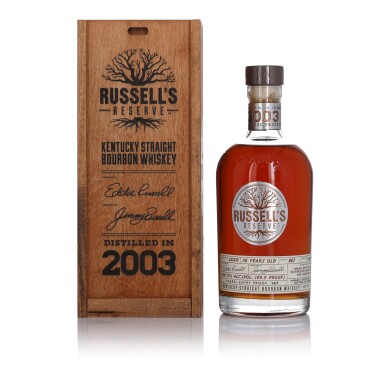 View full screen - View 1 of Lot 619. Russell's Reserve 16 Year Old Barrel Proof 107 Proof 2003 (1 BT 75cl).