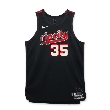 View full screen - View 1 of Lot 201. Robert Williams III Portland Trail Blazers 2023-2024 In-Season Tournament Game Worn City Edition Jersey.