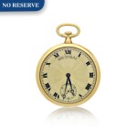 A YELLOW GOLD OPEN FACED WATCH, MADE IN 1915