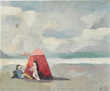 View full screen - View 1 of Lot 67. La Tente sur la plage.