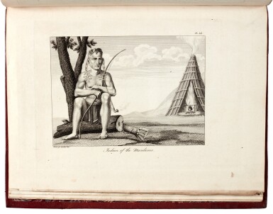 View full screen - View 1 of Lot 152. George Collot | Voyage dans l'Amérique septentrionale, Paris, 1826, atlas volume, red three-quarter morocco.