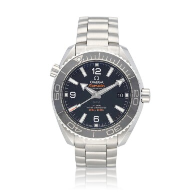 View full screen - View 1 of Lot 56. Seamaster Planet Ocean reference 215.30.40.20.01.001 A Stainless steel automatic master chronometer wristwatch with helium escape valve and date, circa 2018.