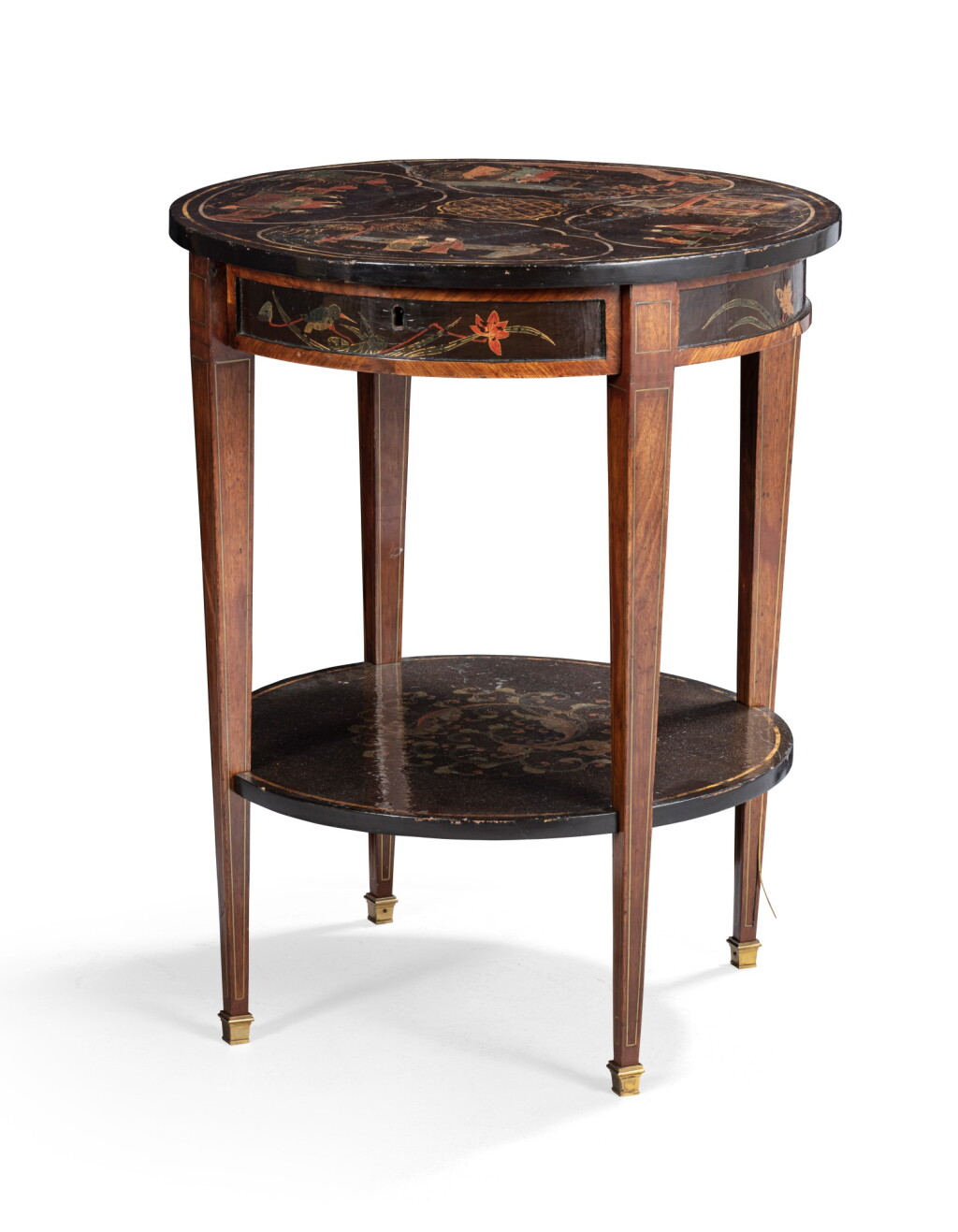 View full screen - View 1 of Lot 118. A mahogany and varnish gueridon, first half 19th century | Guéridon en acajou et vernis européen de la première moitié du XIXème siècle.