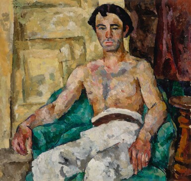 View full screen - View 1 of Lot 53. PETR PETROVICH KONCHALOVSKY | PORTRAIT OF THE ARTIST LEVON BUNATIAN.