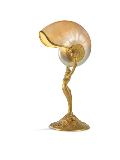 View full screen - View 1 of Lot 22. TIFFANY STUDIOS | "NAUTILUS" TABLE LAMP.