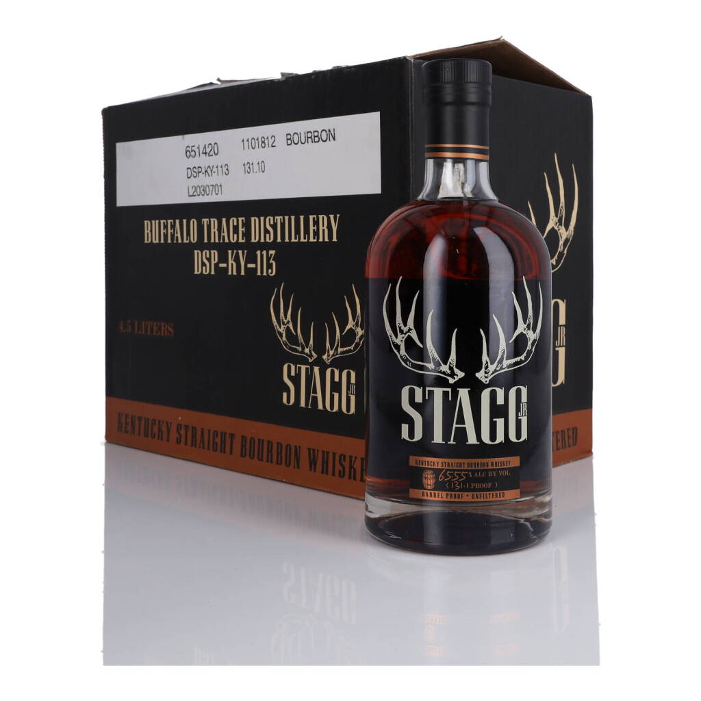 View full screen - View 1 of Lot 380. Stagg Jr 131.1 Proof NV (6 BT 75cl).